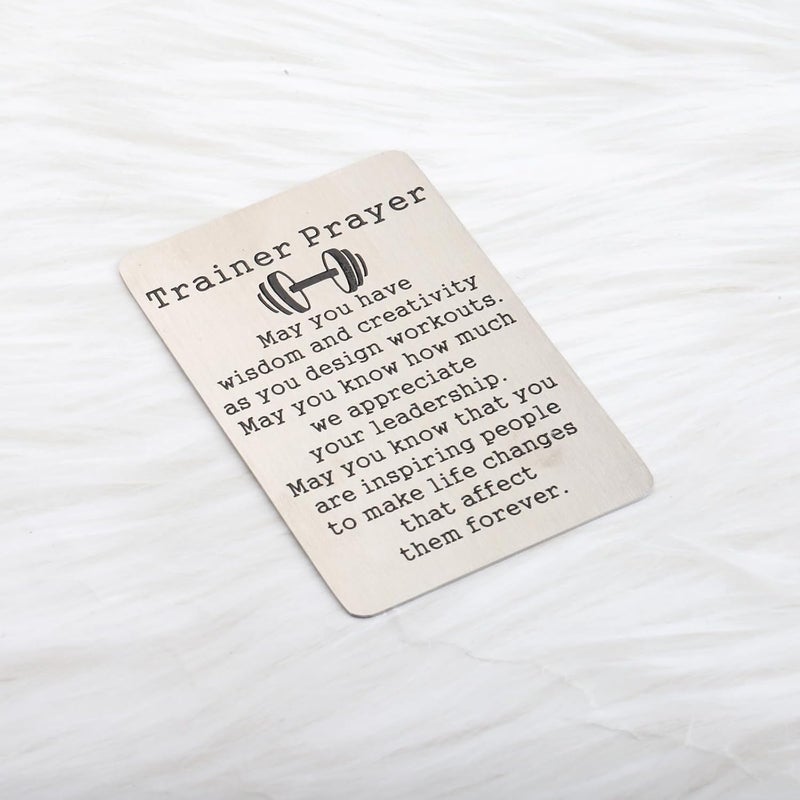 OKEYCH Personal Trainer Gift Fitness Trainer Prayer Wallet C-ard Fitness Coach Jewelry Gym Teacher Gift - Image 4